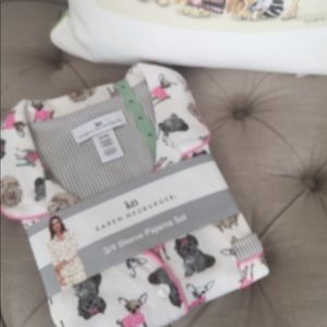 Yorkie pajamas XL new 100% cotton